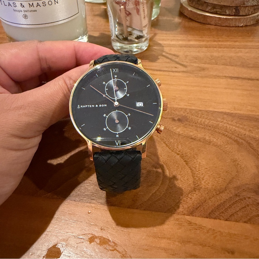 Black and Gold Men's Watch